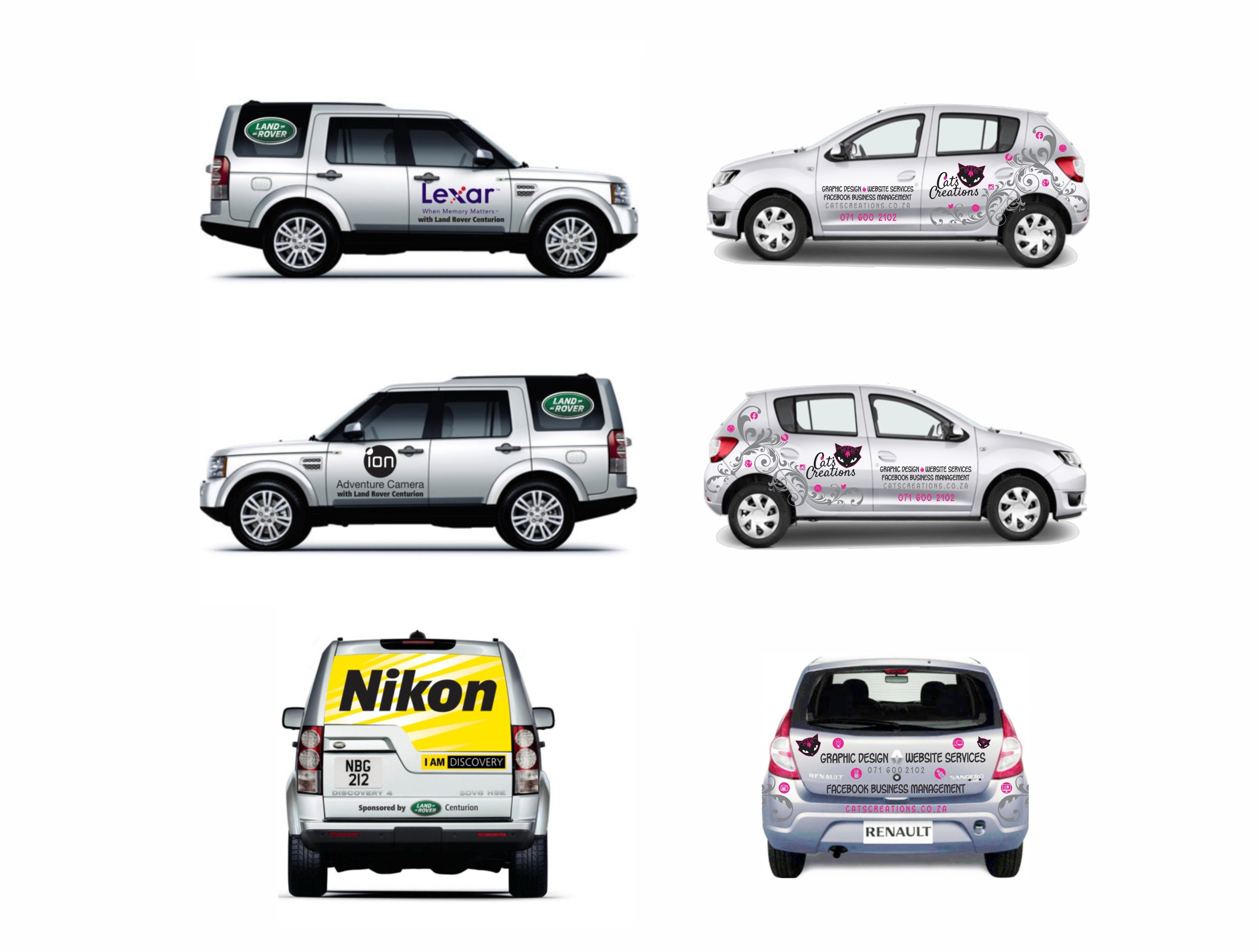 Front view — Nikon branded van